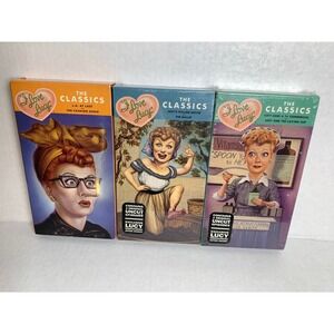 I Love Lucy The Classics VHS Set Volumes 1 2 3‎ Uncut Episodes Factory Sealed